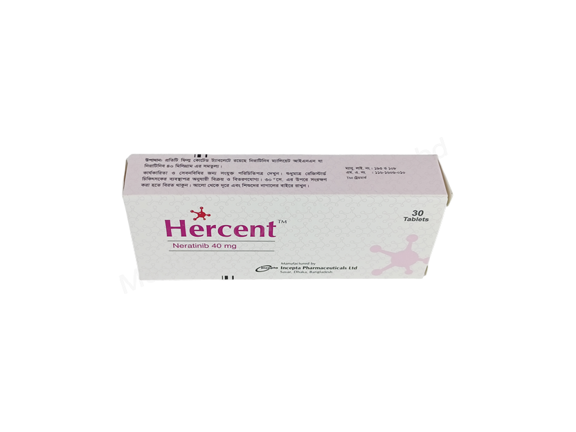 Hercent- Generic Neratinib- Incepta Pharma