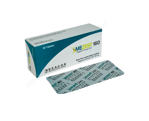 Mezest- 通用的 Megestrol Acetate- 孟加拉碧康制药