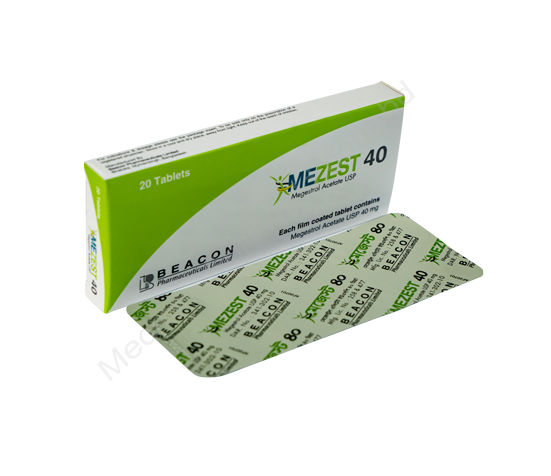 Mezest- 通用的 Megestrol Acetate- 孟加拉碧康制药
