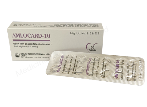 Amlocard- Generic Amlodipine Besilate- Drug International Pharma