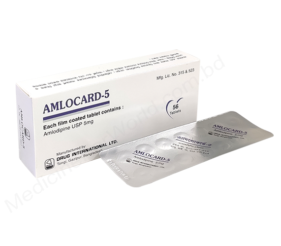 Amlocard- Generic Amlodipine Besilate- Drug International Pharma