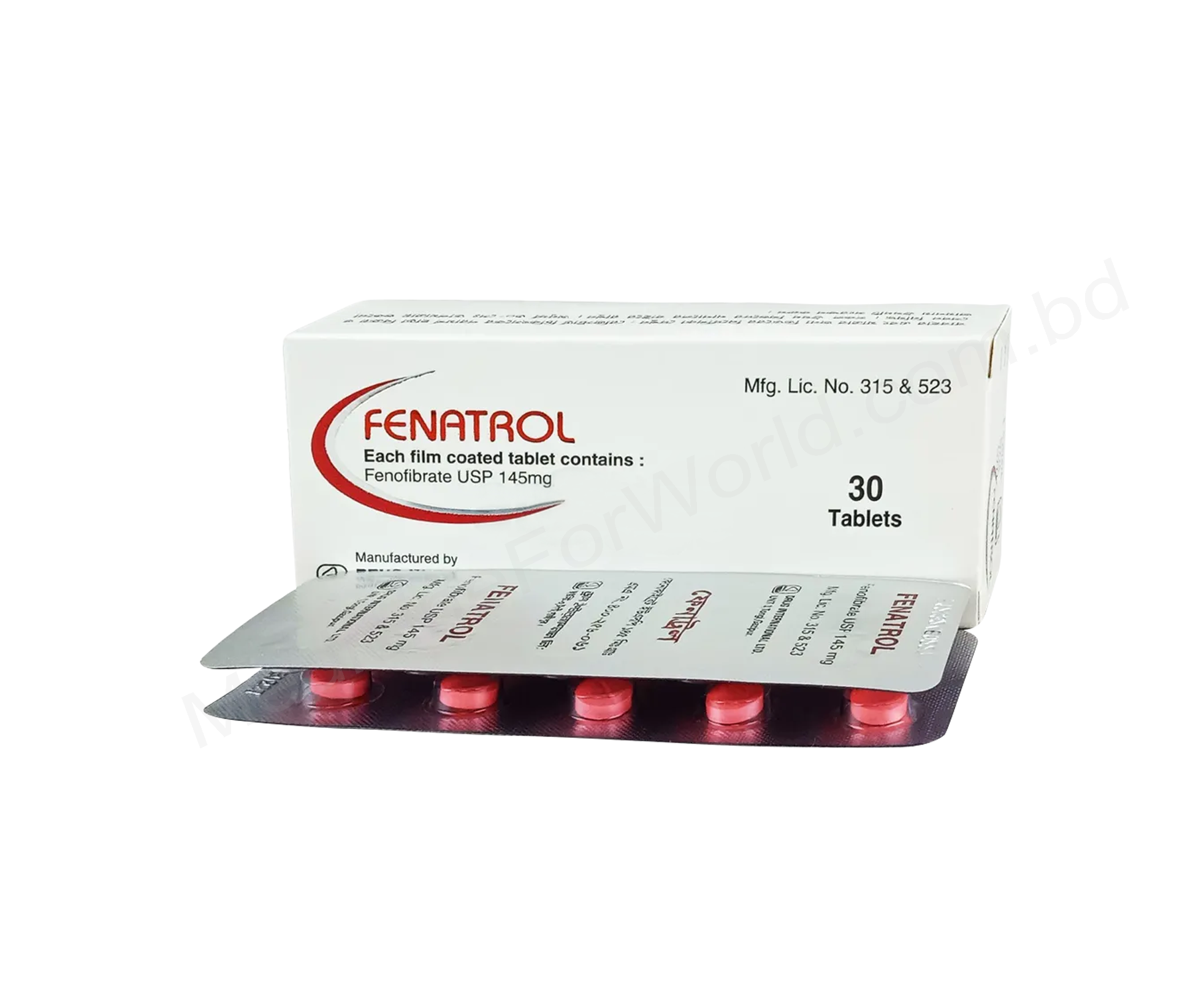 Fenatrol- 通用的 FENOFIBRATE- 耀品国际有限公司