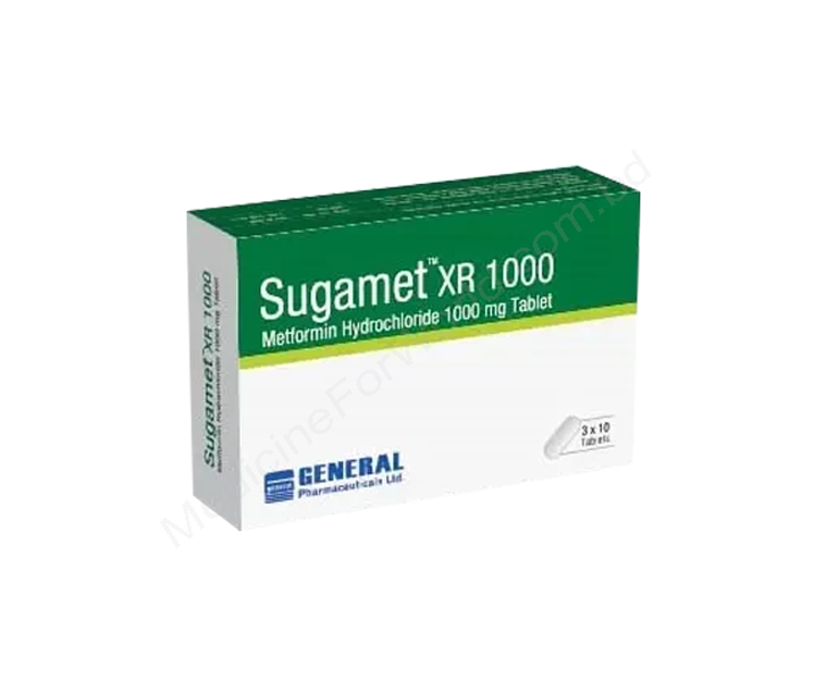Sugamet XR- 通用的 METFORMIN HYDROCHLORIDE- General Pharma