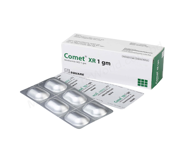 Comet XR- Generic METFORMIN HYDROCHLORIDE- Square Pharma