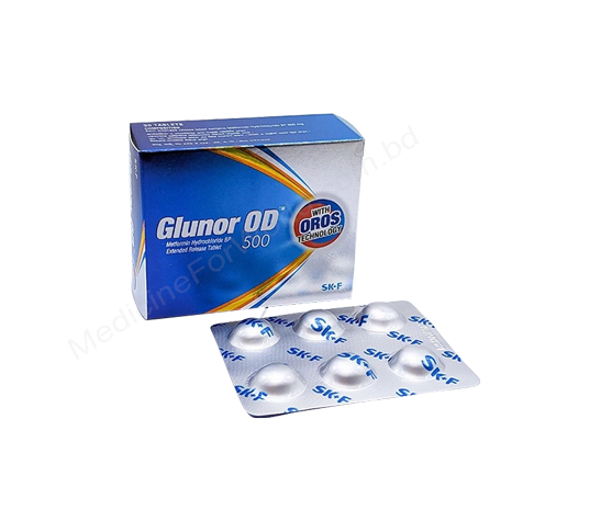 Glunor XR- 通用的 METFORMIN HYDROCHLORIDE- Eskayef制药有限公司
