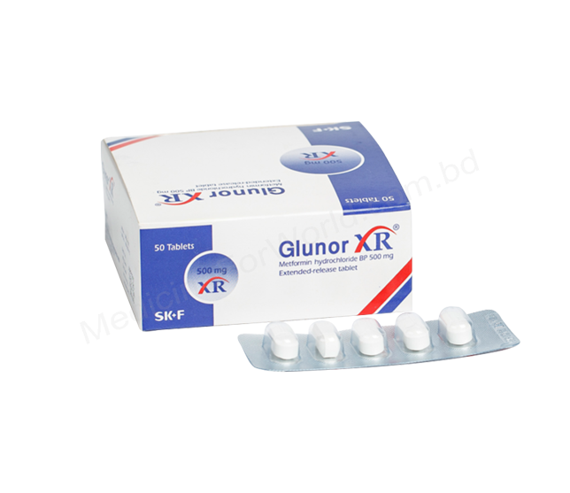 Glunor XR- 通用的 METFORMIN HYDROCHLORIDE- Eskayef制药有限公司