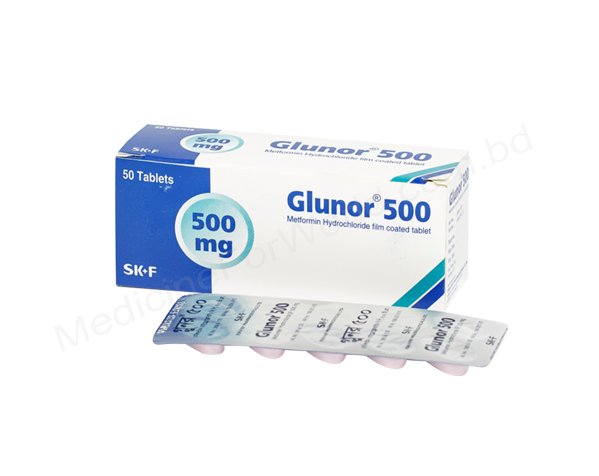 Glunor XR- 通用的 METFORMIN HYDROCHLORIDE- Eskayef制药有限公司