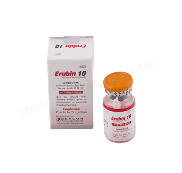 Erubin- Generic EPIRUBICIN HYDROCHLORIDE- Beacon pharma