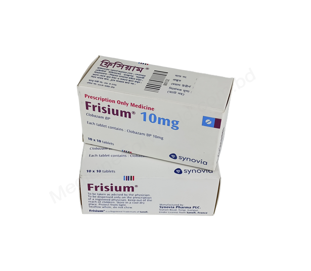 Frisium- Generic Clobazam- Synovia Pharma