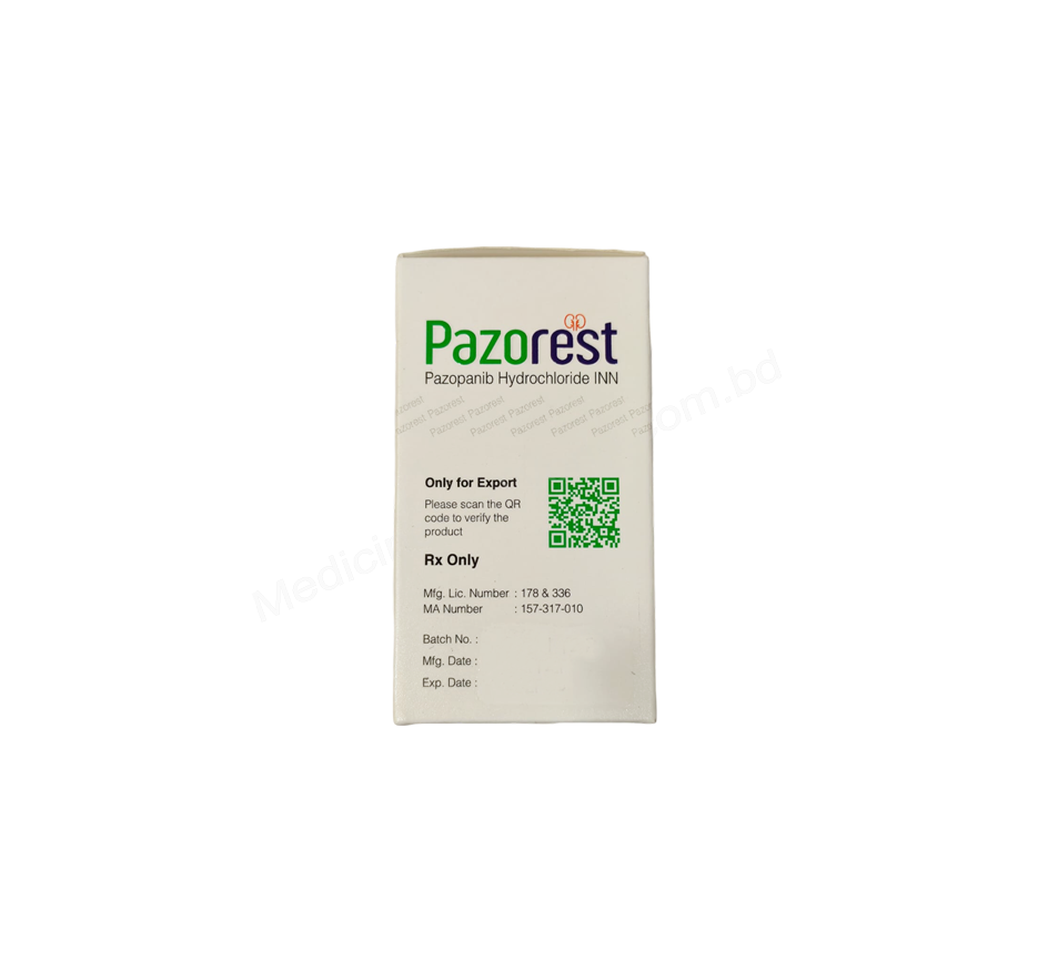 Pazorest- Generic Pazopanib- Everest Pharma