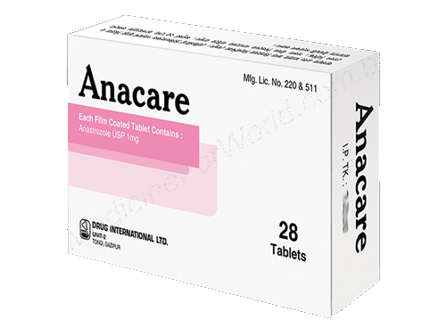 Anacare- Generic Anastrozole- Drug International Pharma