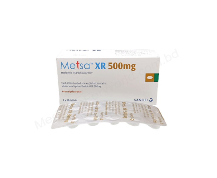 Metsa XR- Родовое METFORMIN HYDROCHLORIDE- Synovia Pharma