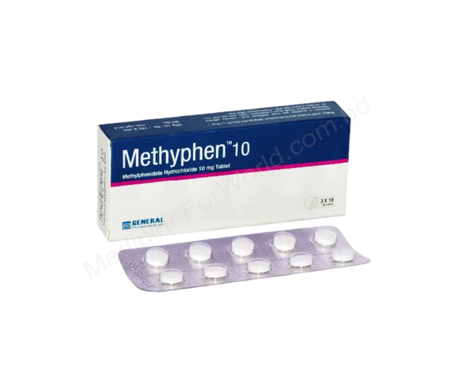 Methyphen- 通用的 盐酸哌甲酯- General Pharma