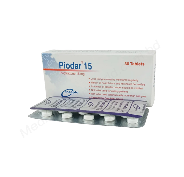 Piodar- Generic Pioglitazone- Incepta Pharma