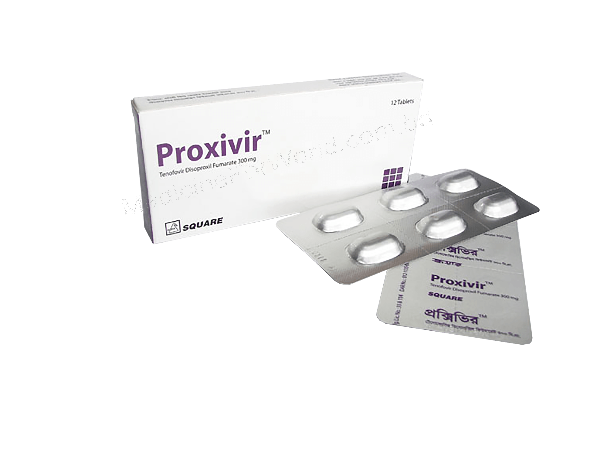Proxivir- Generic Tenofovir Disoproxil Fumarate- Square Pharma