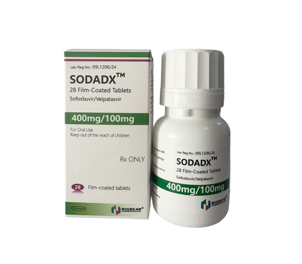 SODADX- Generic Sofosbuvir+ Velpatasvir- Bigbear Pharma