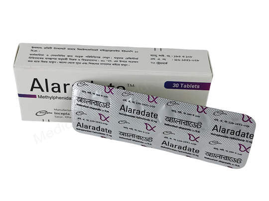 Alaradate- Generic Methylphenidate Hydrochloride- Incepta Pharma
