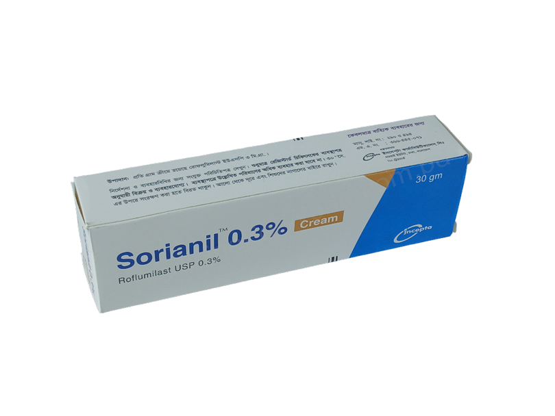 Sorianil- Generic Roflumilast Cream- Incepta Pharma