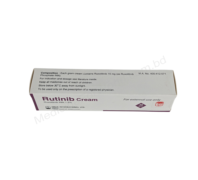 Rutinib Cream- Generic Ruxolitinib Cream- Drug International Pharma