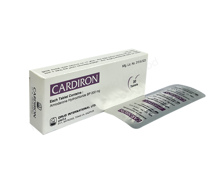 Cardiron- Generic Amiodarone- Drug International Pharma