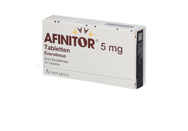 AFINITOR- 通用的 依维莫司- Novartis Pharma