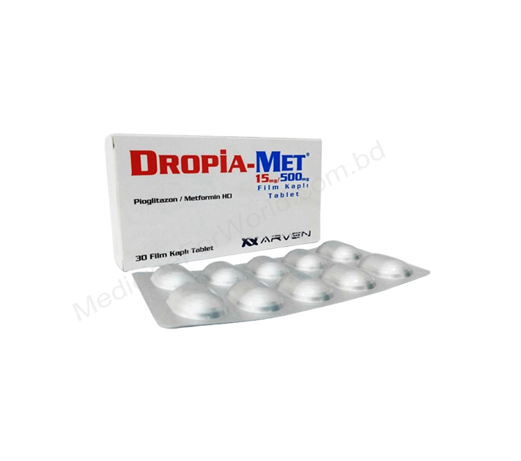 Dropia-met- Generic PIOGLITAZONE + METFORMIN- ARVEN Pharma