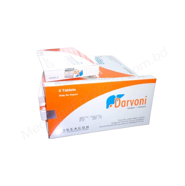 Darvoni- Родовое Софосбувир  + Даклатасвир- Beacon Pharma