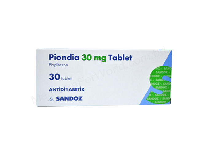 PIONDIA- 通用的 吡格列酮- SANDOZ Pharma