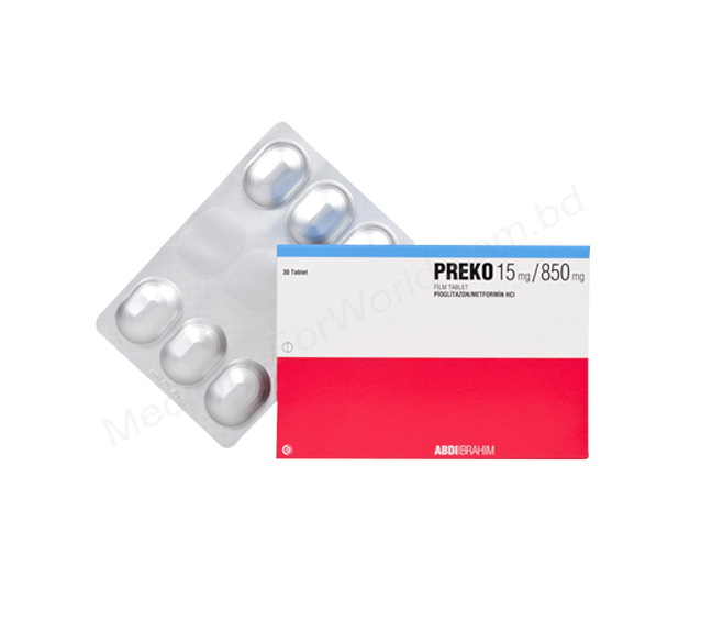 PREKO- Generic PIOGLITAZONE + METFORMIN- ABDI IBRAHIM Pharma