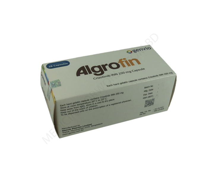 Algrofin- 通用的 克唑替尼/克挫替尼- Genvio制药有限公司