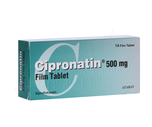 CIPRONATIN- 通用的 CIPROFLOXACIN HYDROCHLORIDE- Atabay pharma