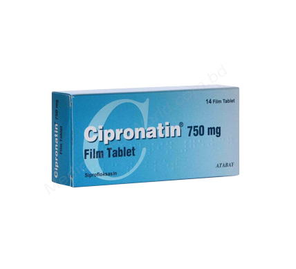 CIPRONATIN- 通用的 CIPROFLOXACIN HYDROCHLORIDE- Atabay pharma