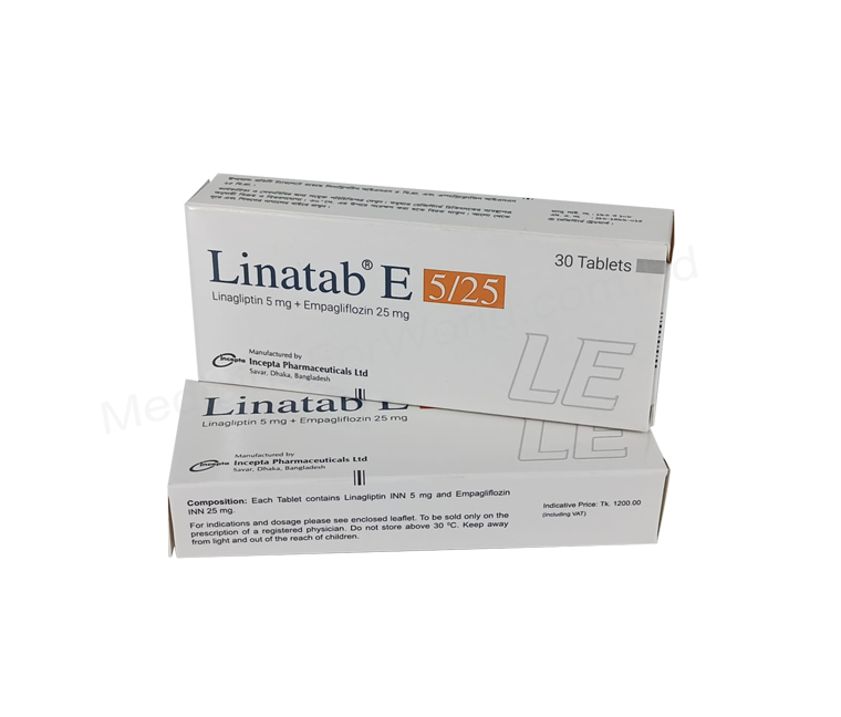 Linatab E- 通用的 利拉利汀+恩格列净- 孟家拉伊斯达制药