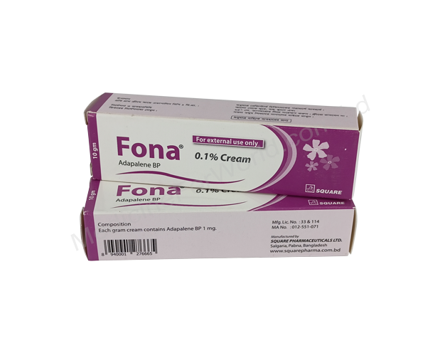 Fona cream- Generic Adapalene- Square Pharma