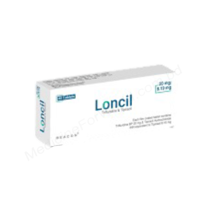 Loncil 15mg + 6.14mg/20mg + 8.19mg